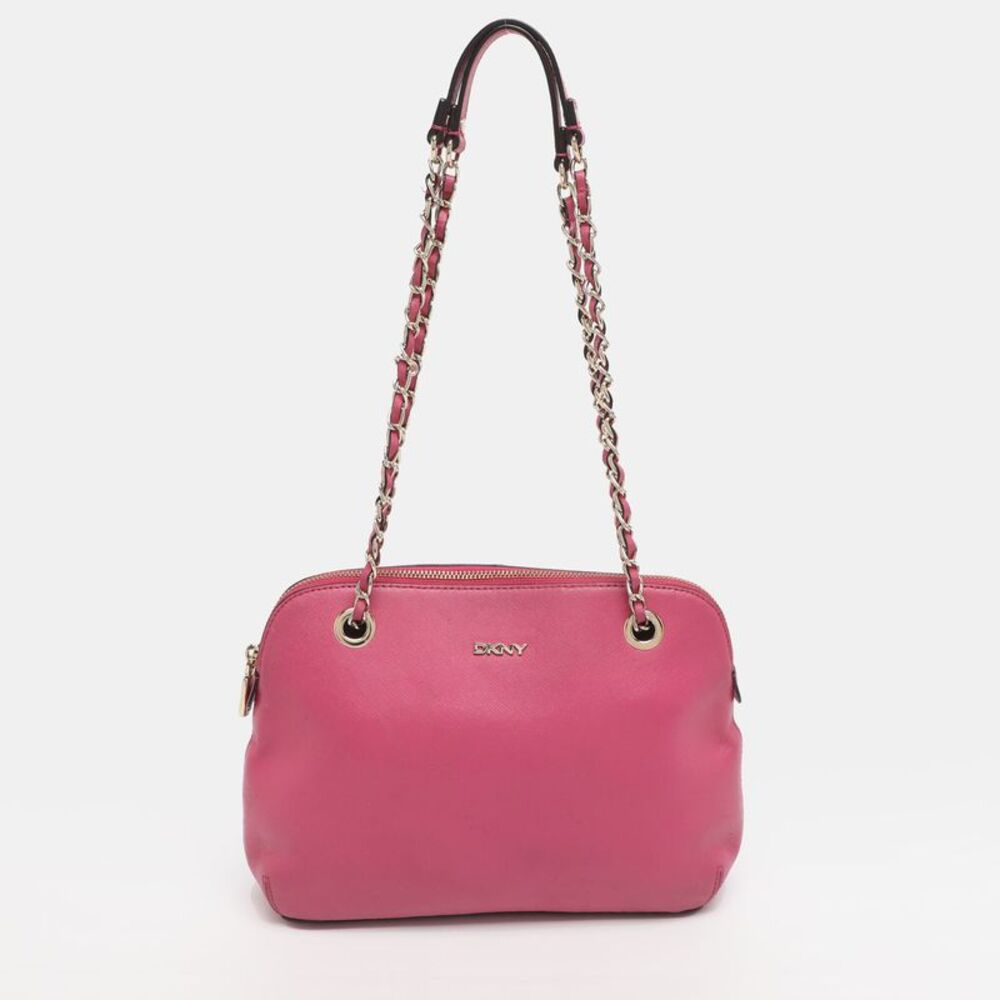 Dkny Bryant Park Pink Leather Shoulder Bag